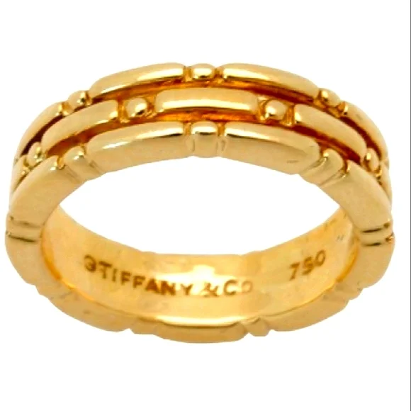 SOLD IN OUR STORE 18K Tiffany & Co. Yellow Gold Band Beautiful Stunning - Picture 3 of 4